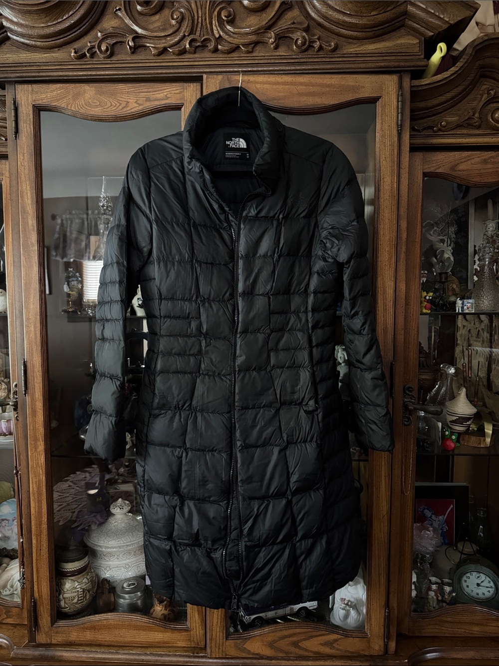 The North Face Women's Black Long Packable Puffer Coat